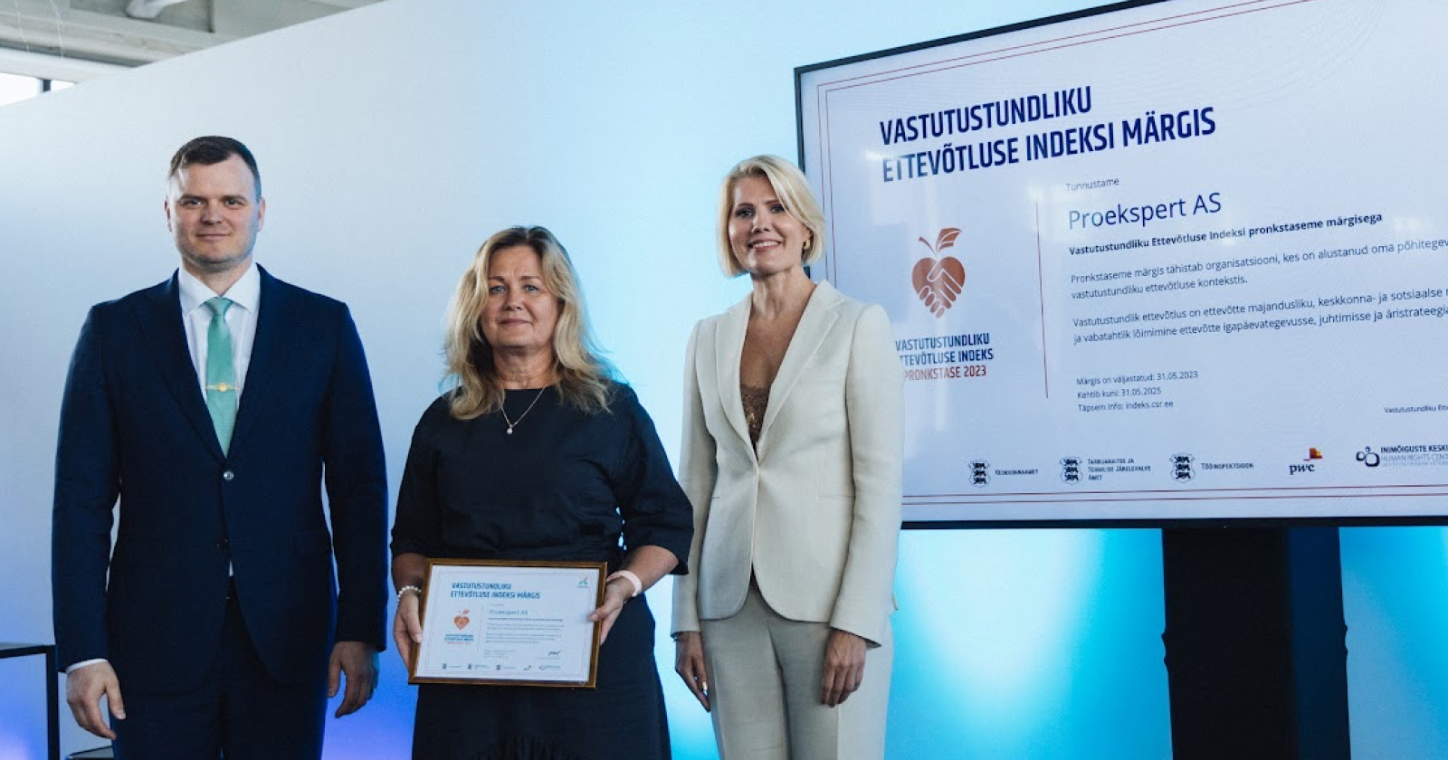 Proekspert awarded Responsible Business Forum recognition